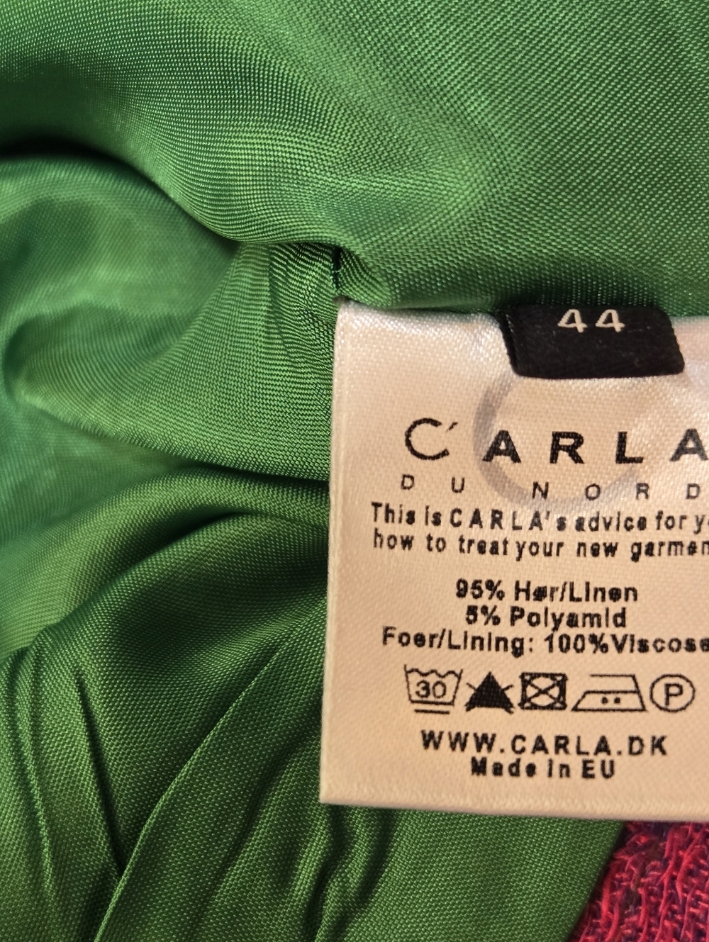 Carla du Nord Linen Blend Colorblock Jacket - EU 44 ≈ Canada/US 12–14 - Picture 7 of 8